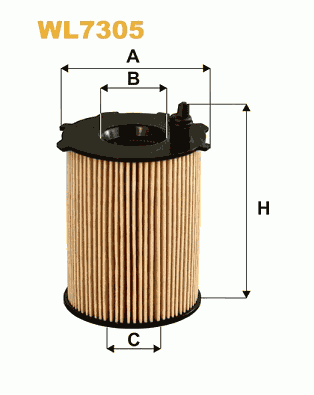 FILTRE À HUILE 1.4/6 HDI / EHDI WIX WL7305